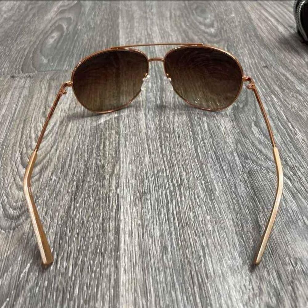 Michael Kors MK Copper Colored Sunglasses Aviators with Case - Picture 2 of 4